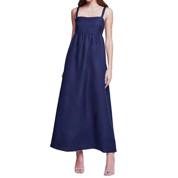 NEW L'AGENCE jessamy dress in navy - Picture 1 of 2